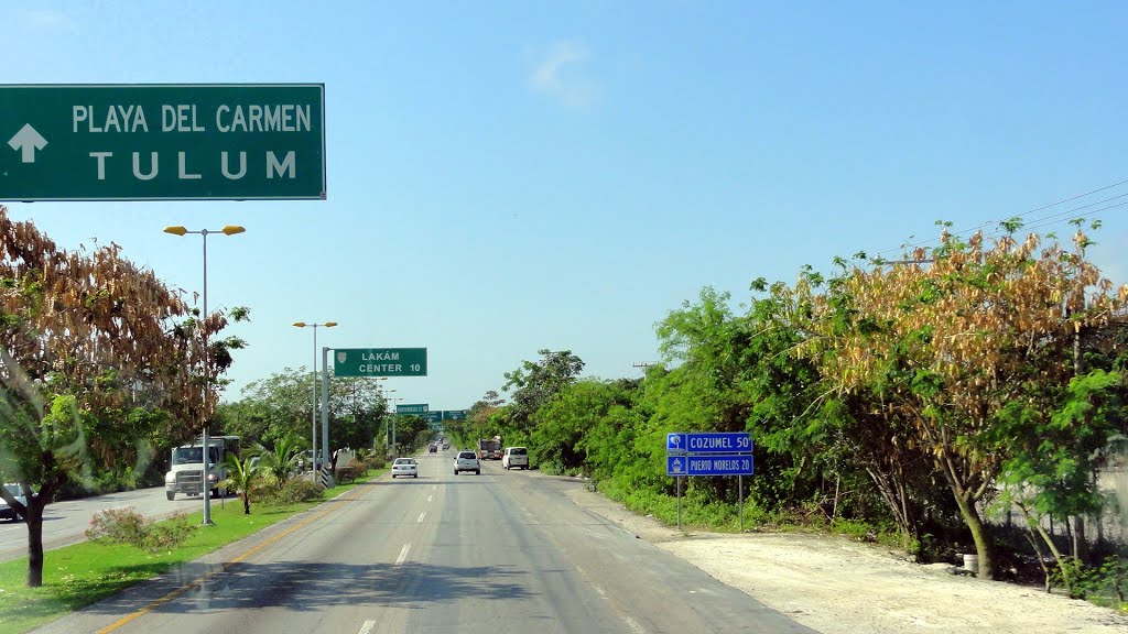 carretera 307 towards playa del carmen